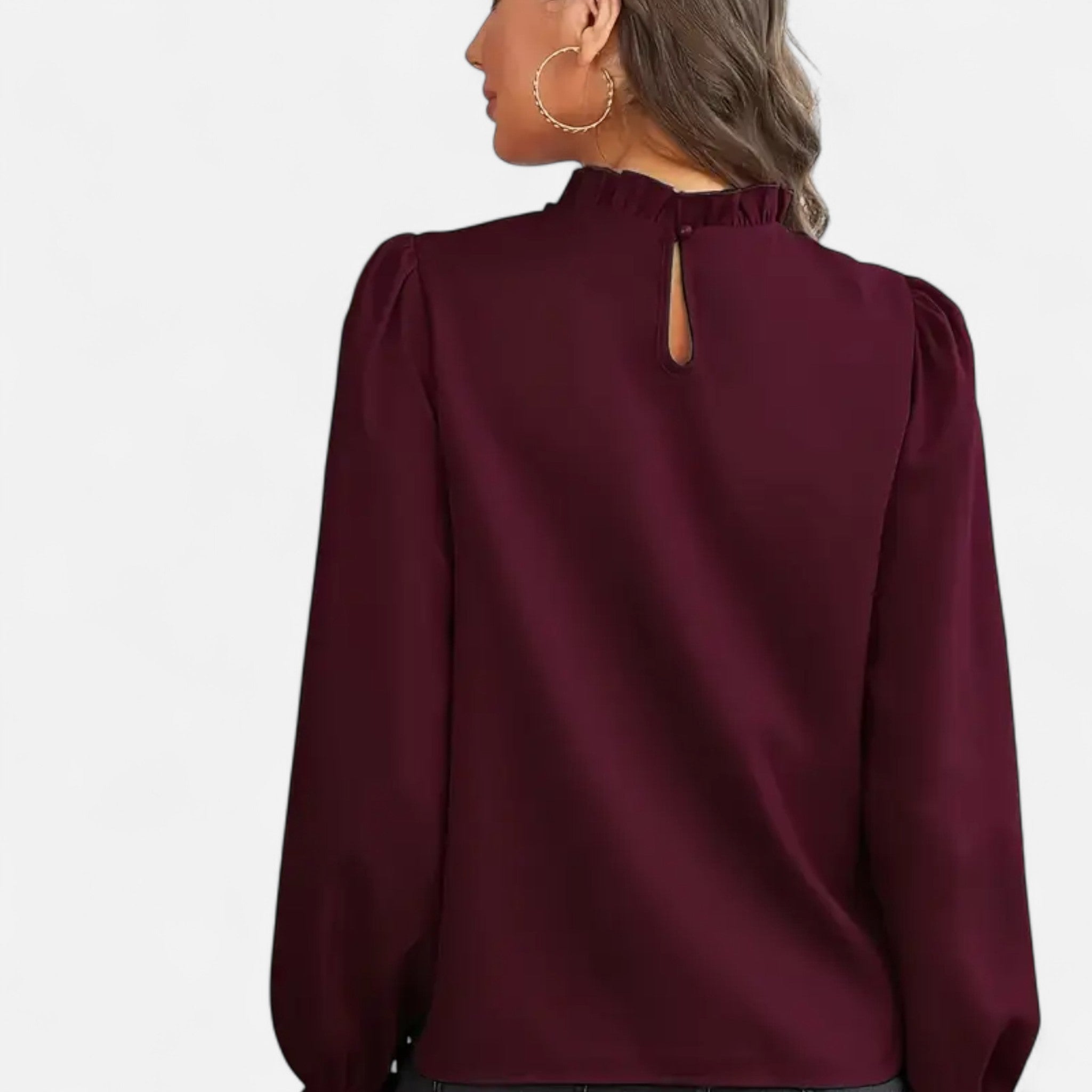 Dorvelli | Women’s Blouse – Elegant Ruffle Collar