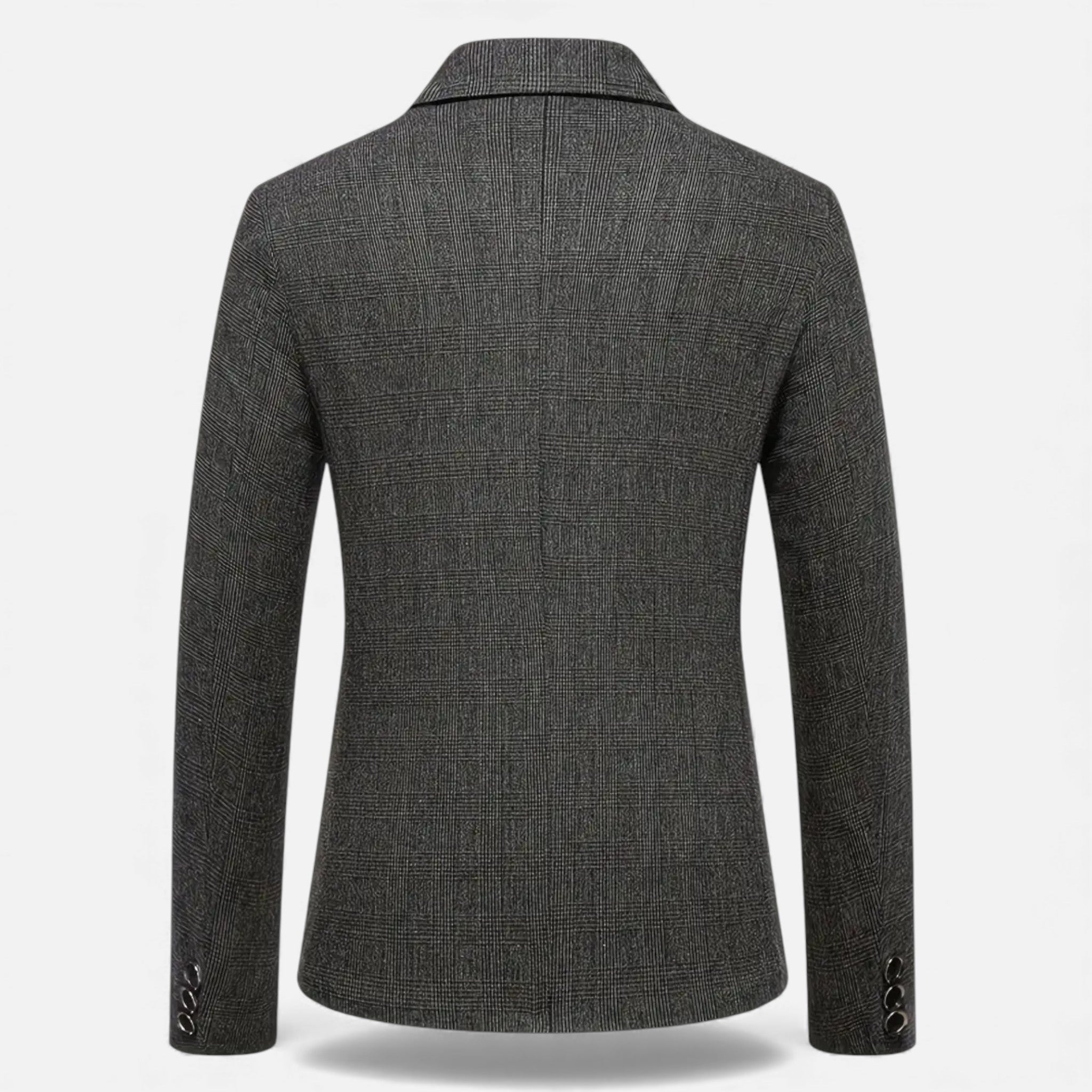 Dorvelli | Men’s Check Tweed Blazer – Classic Single-Breasted Design