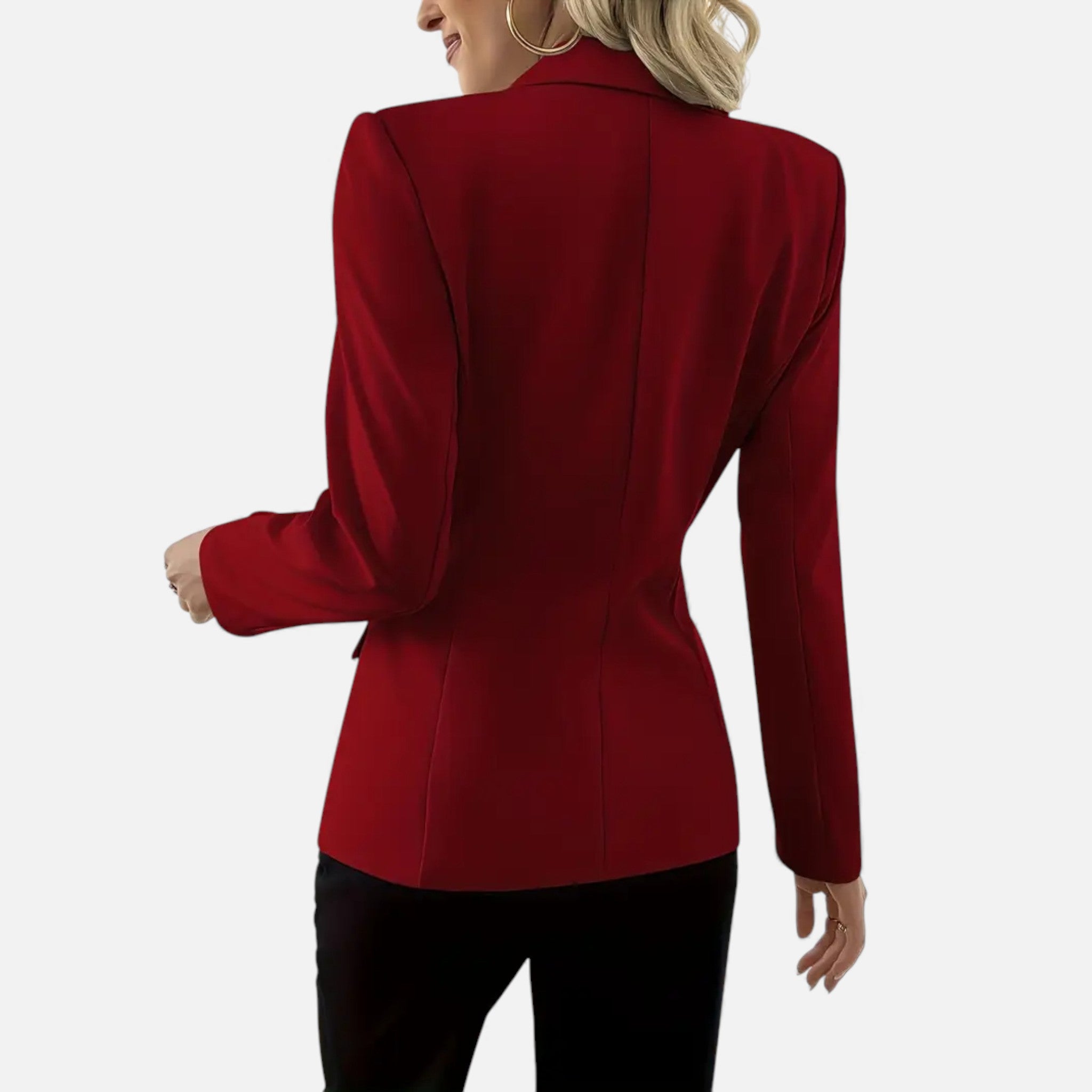 Dorvelli | Women’s Classic Single-Breasted Blazer – Timeless Solid Elegance