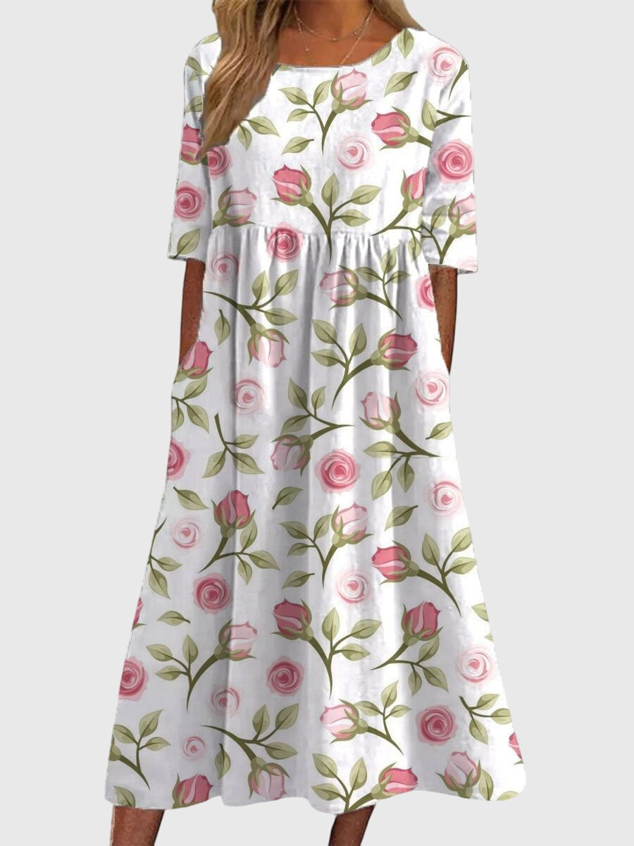 Dorvelli | Women's Midi Dress – Flattering