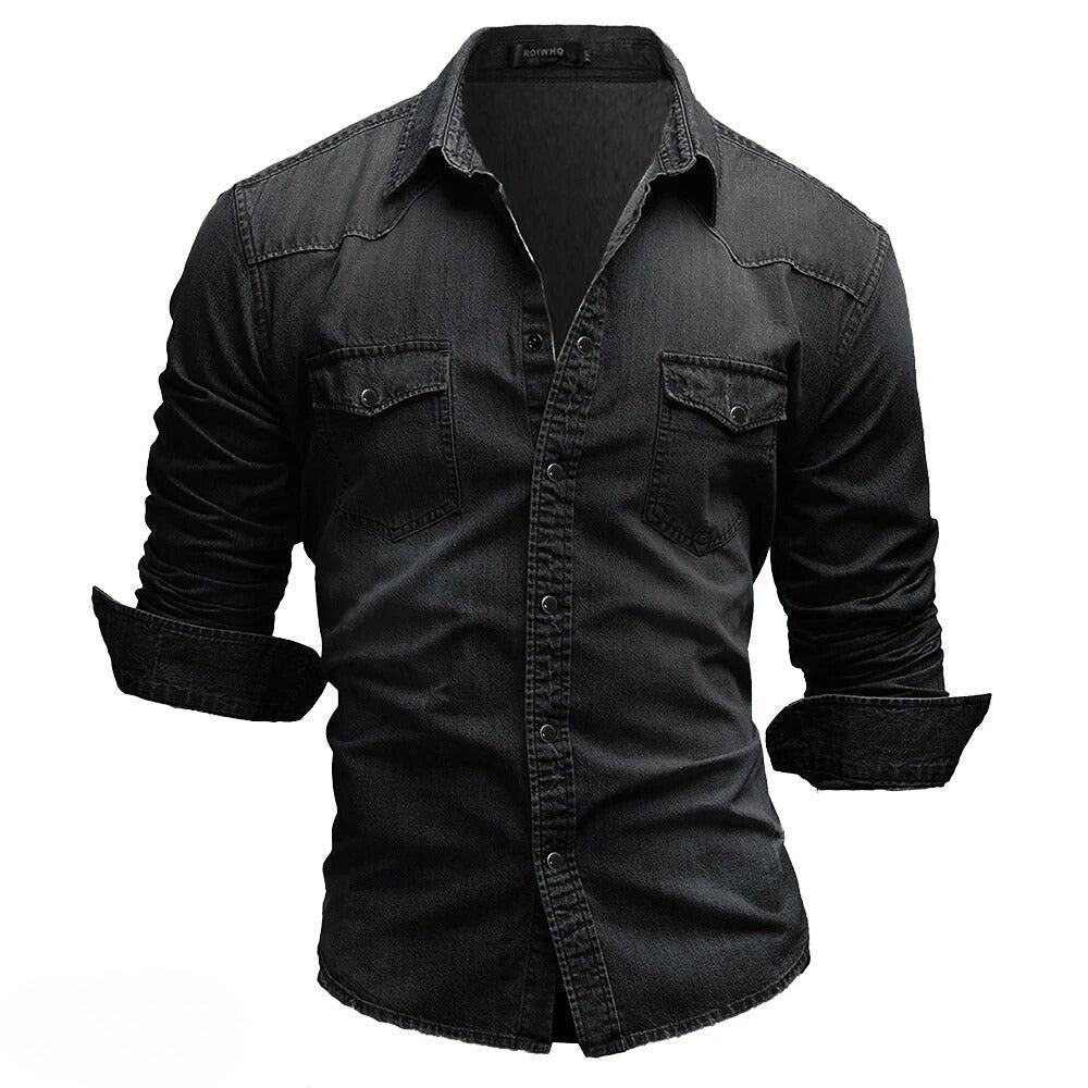 Dorvelli | Men's Shirt – Vintage Wash Denim Pockets