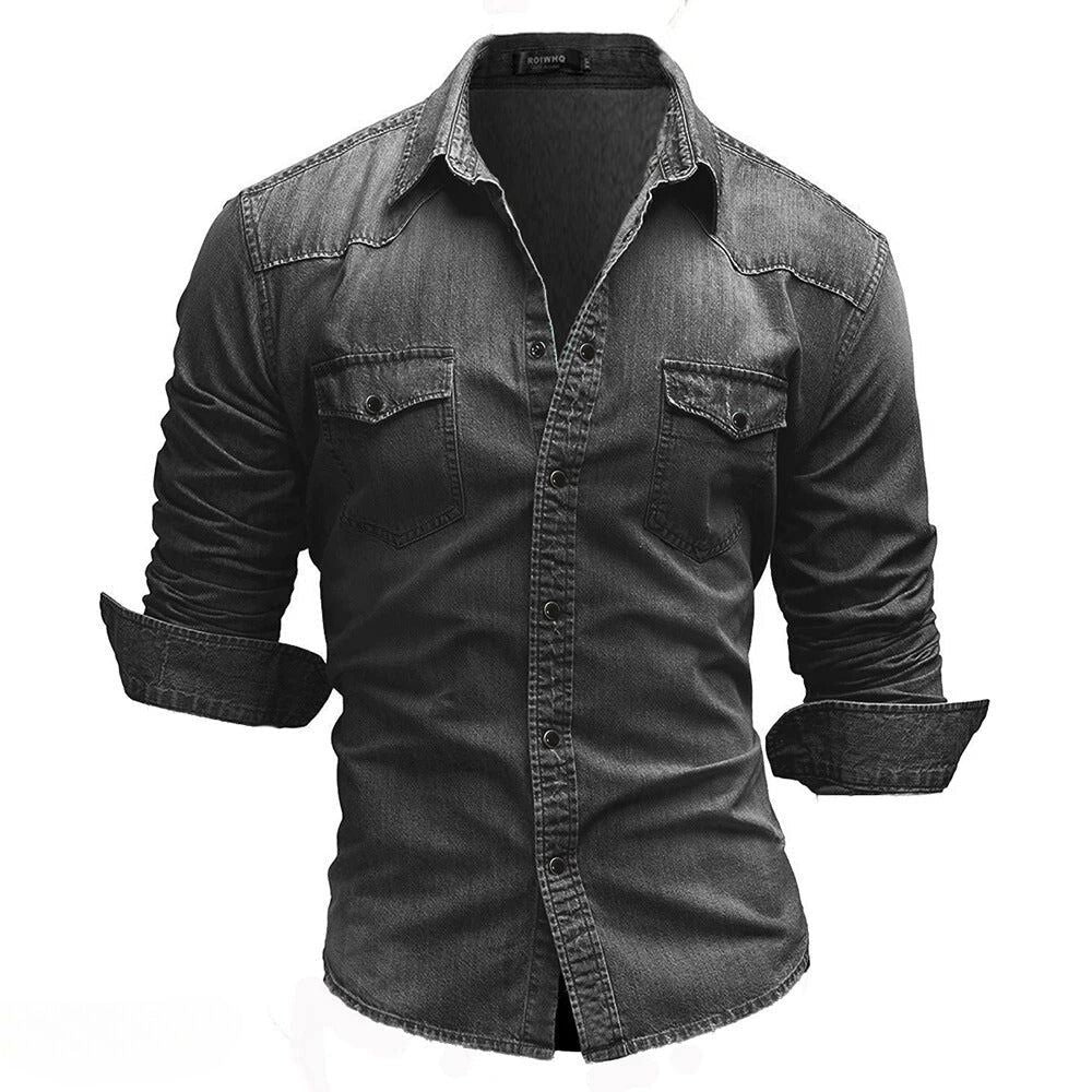 Dorvelli | Men's Shirt – Vintage Wash Denim Pockets