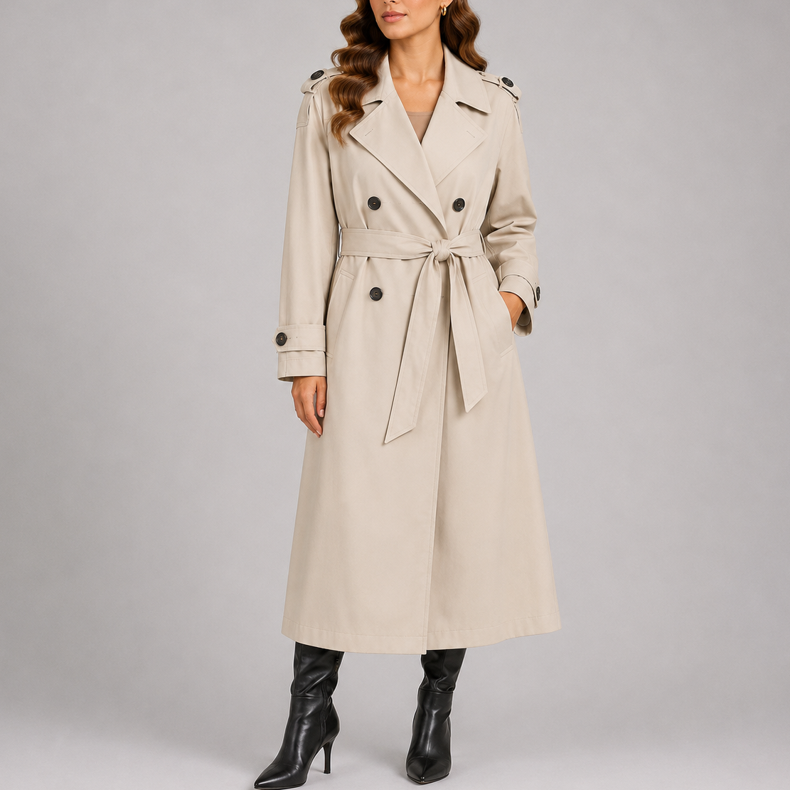 Women's Long Trench Coat