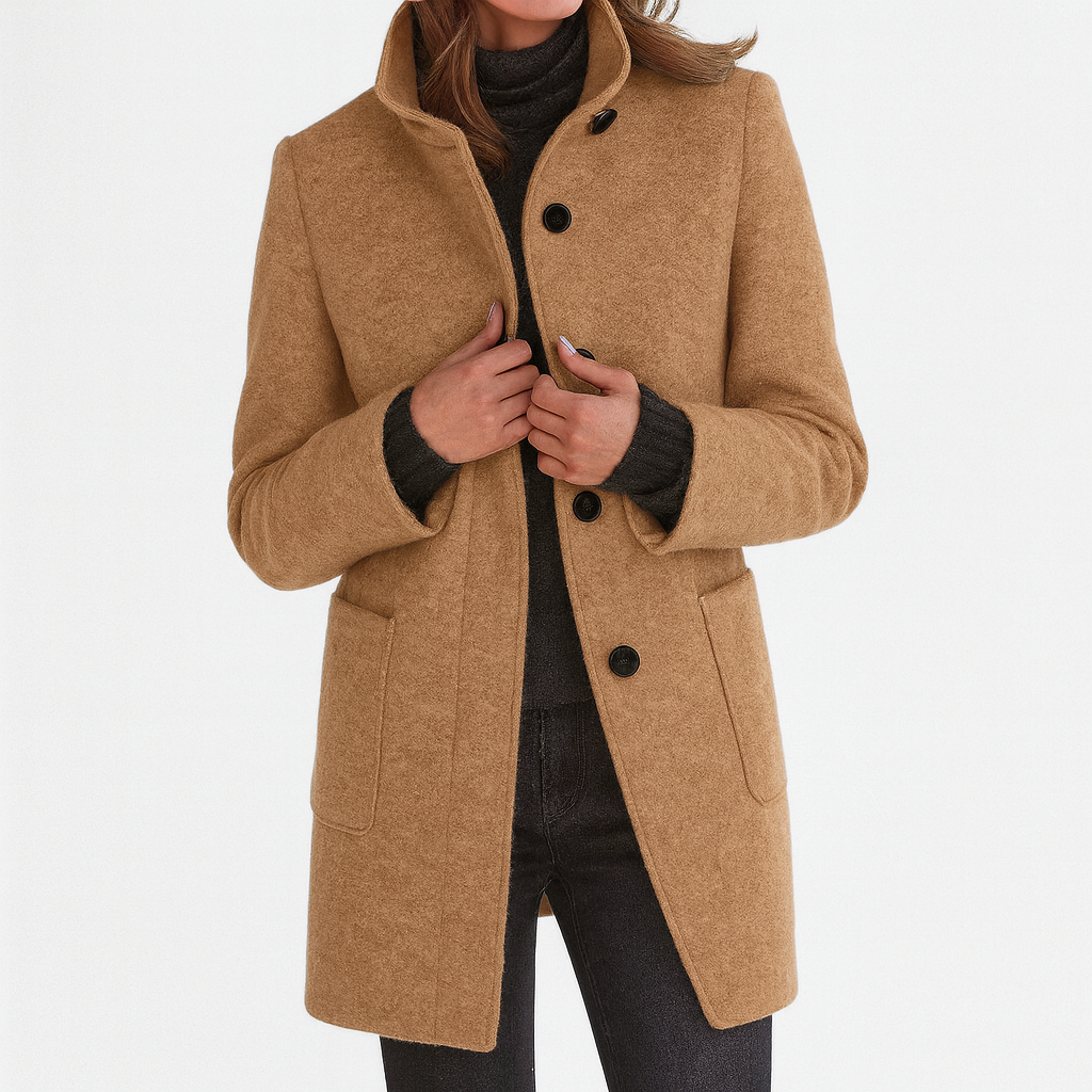 Women's High Collar Coat