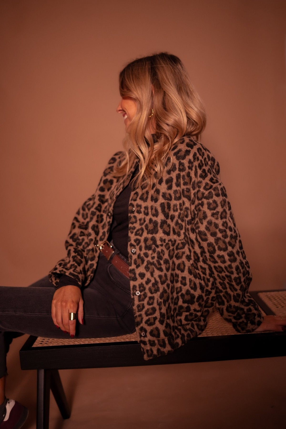 Donvelli | Women’s Cotton Blend Leopard Print Jacket