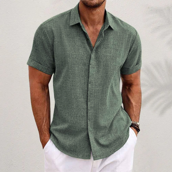 Dorvelli | Men's Short-Sleeve Shirt – Classic Collar Summer Essential