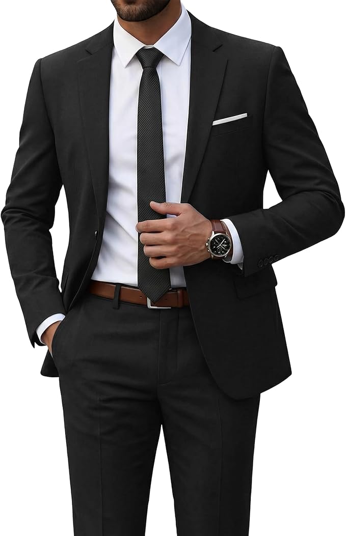 Dorvelli | Men’s Slim Suit Set – Digital Print Comfort
