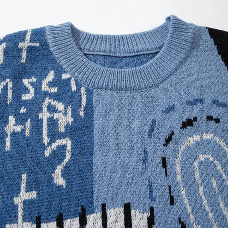Dorvelli | Men's All-Over Graphic Dinosaur Sweater