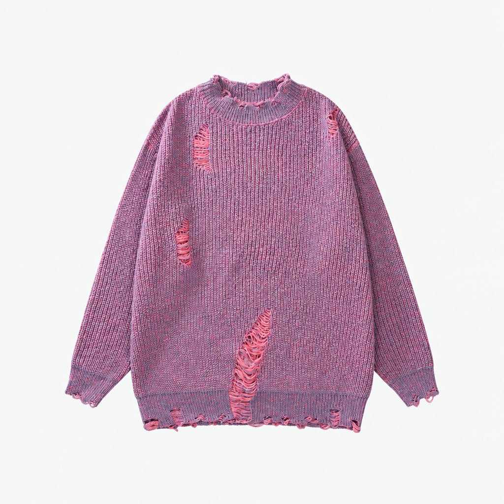 Dorvelli | Men's Crew Neck Grunge Sweater