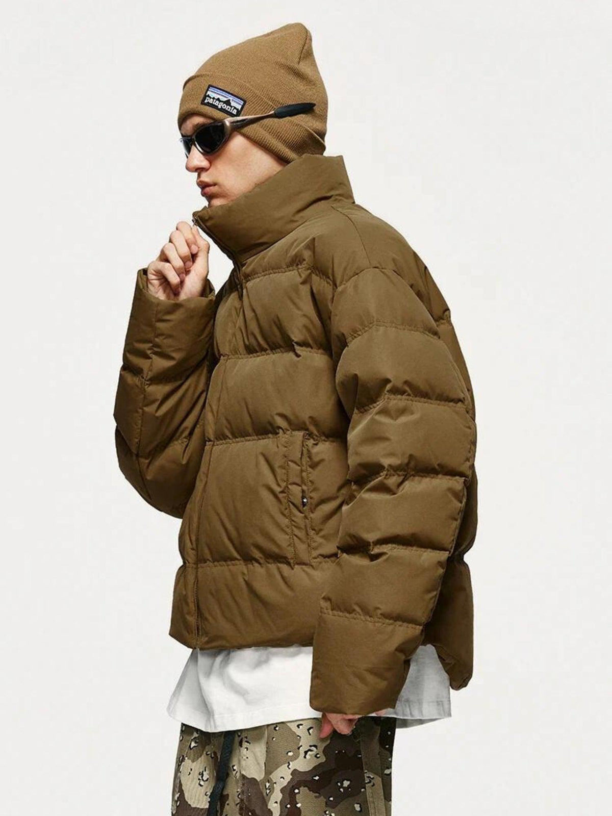 Dorvelli | Men’s Cropped High Neck Puffer Jacket