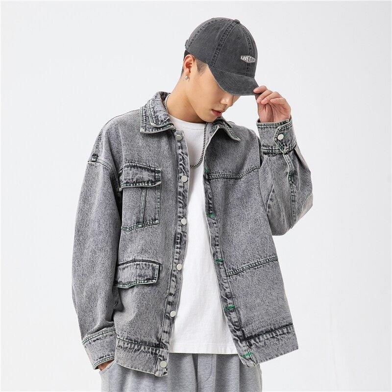 Dorvelli | Men’s Double Collar Denim Jacket