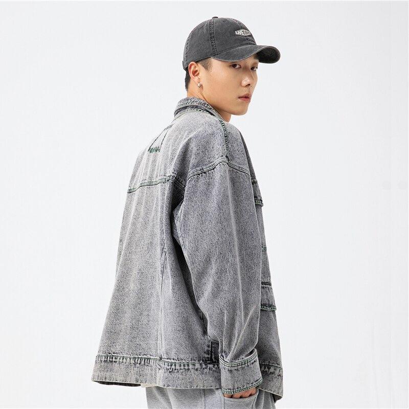 Dorvelli | Men’s Double Collar Denim Jacket