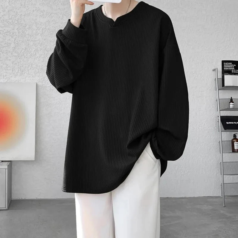 Dorvelli | Men’s Drop Shoulder Ribbed Sweater