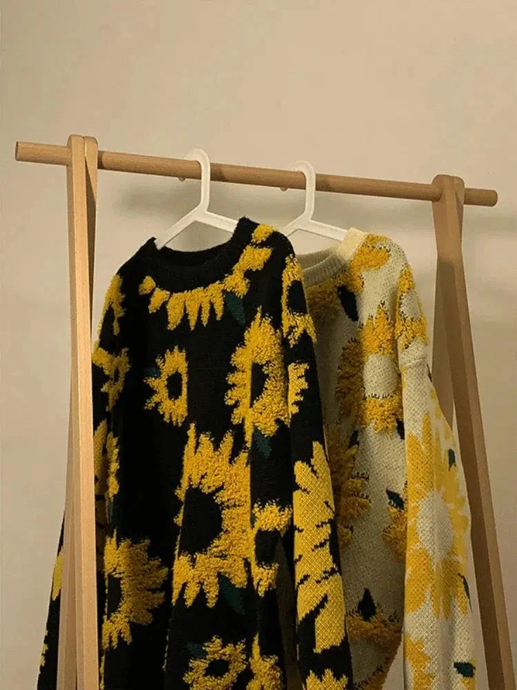 Dorvelli | Men’s Knit Sunflower Sweater