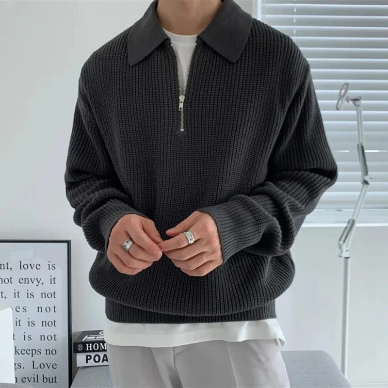 Dorvelli | Men’s Knitted Half Zip Sweater