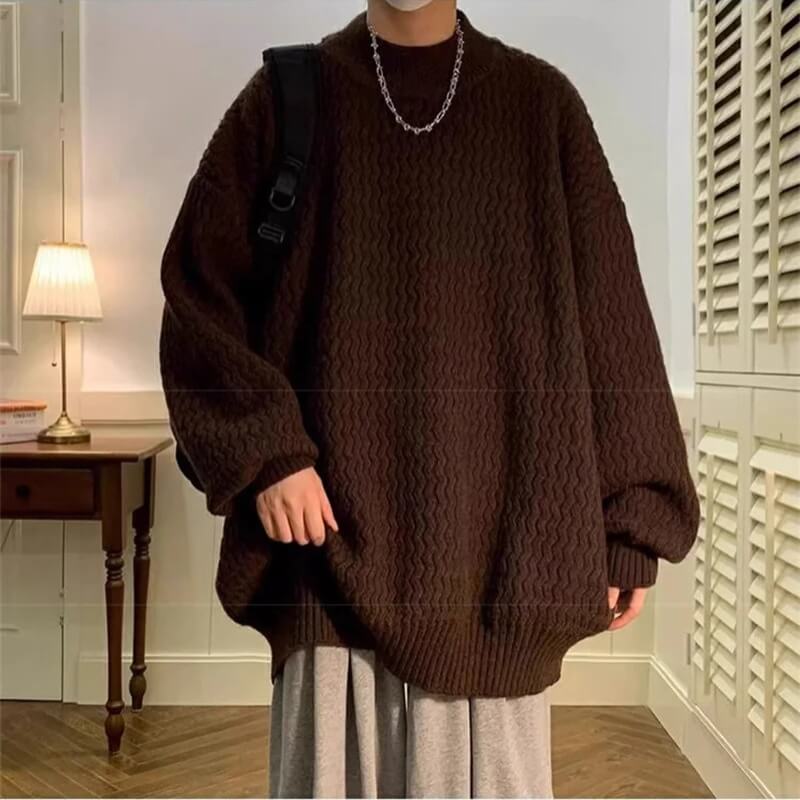 Dorvelli | Men’s Mock Neck Knit Sweater