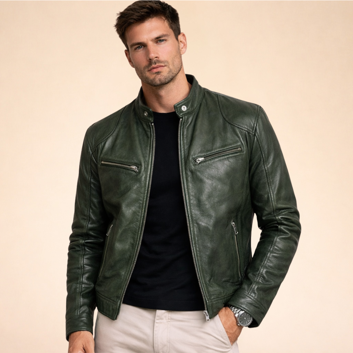 Dorvelli | Men’s Modern Leather Jacket