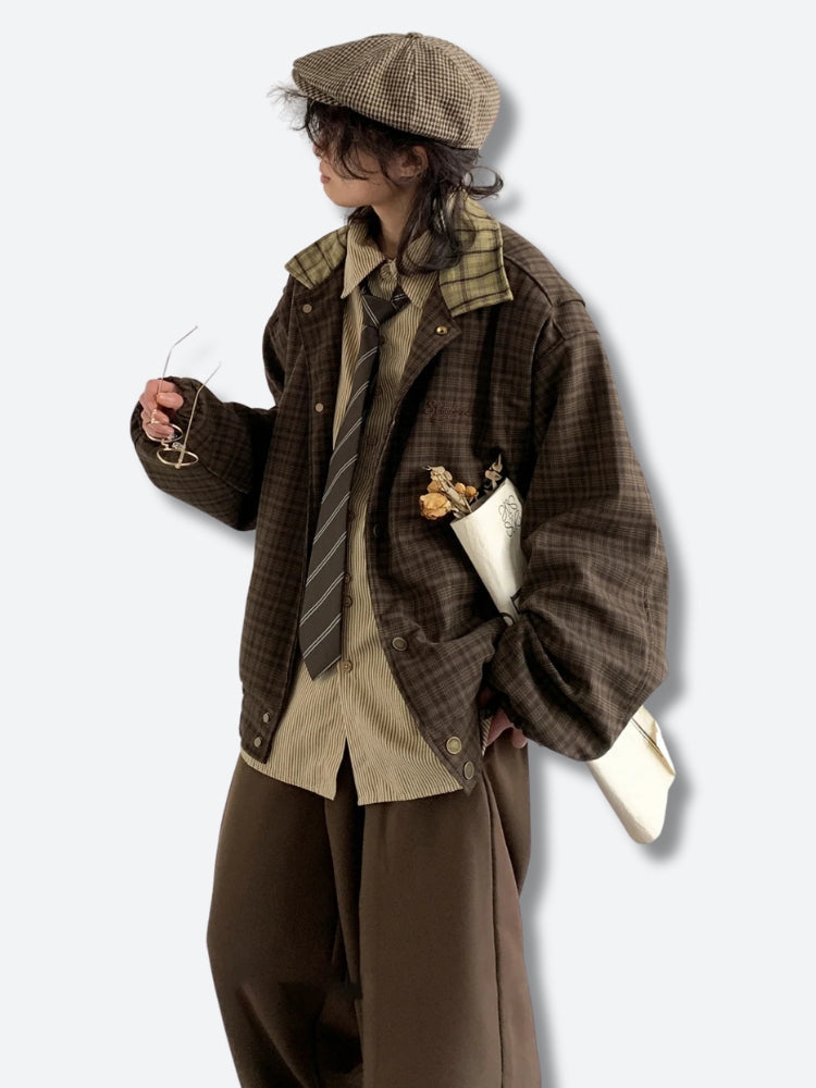 Dorvelli | Men’s Retro Plaid Jacket