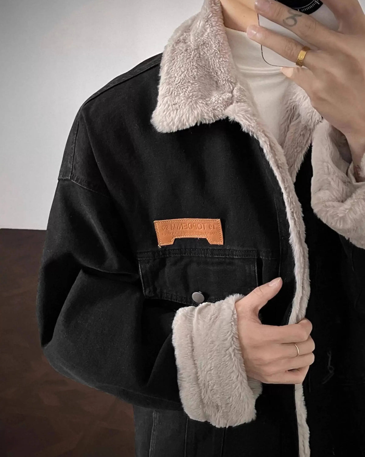 Dorvelli | Men’s Sherpa Lined Denim Jacket