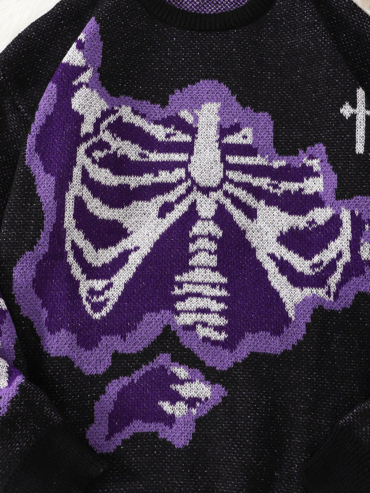 Dorvelli | Men’s Skeleton Ribcage Graphic Sweater