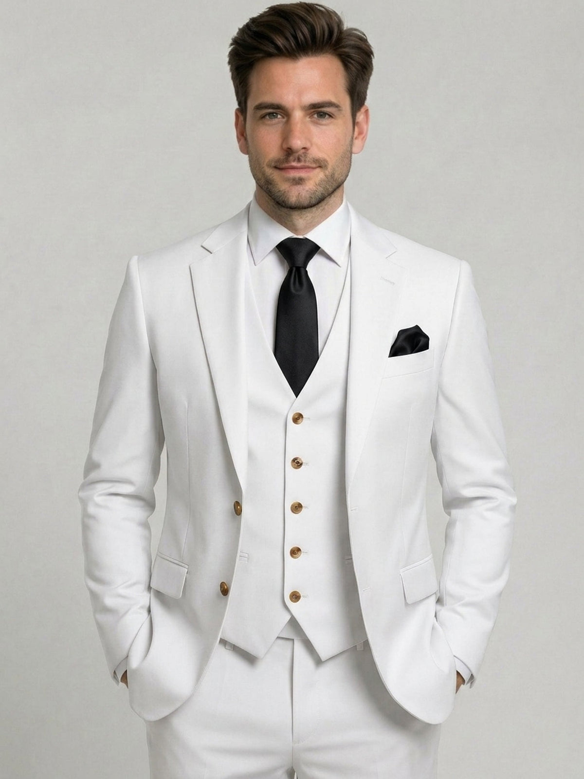 Dorvelli | Men's Two-Button 3-Piece Suit