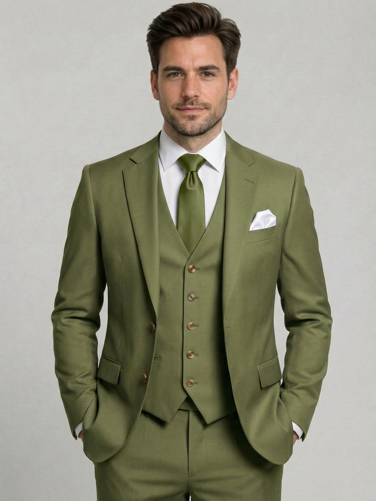 Dorvelli | Men's Two-Button 3-Piece Suit