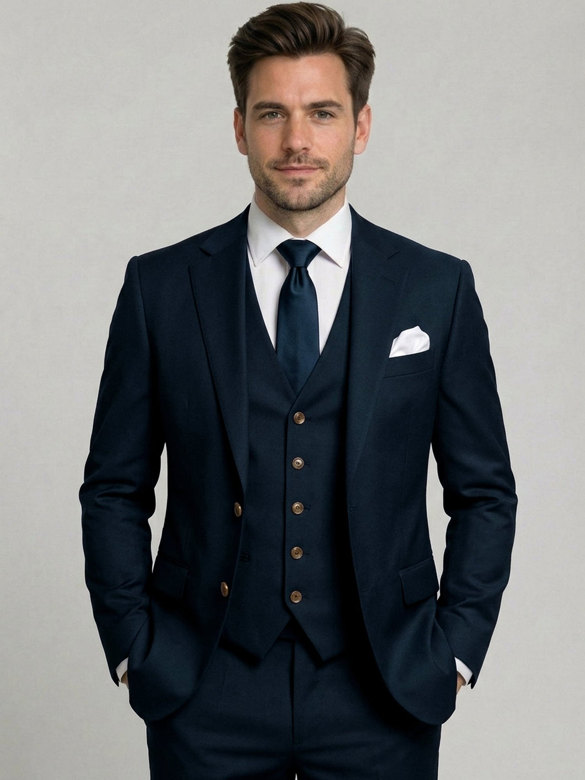 Dorvelli | Men's Two-Button 3-Piece Suit