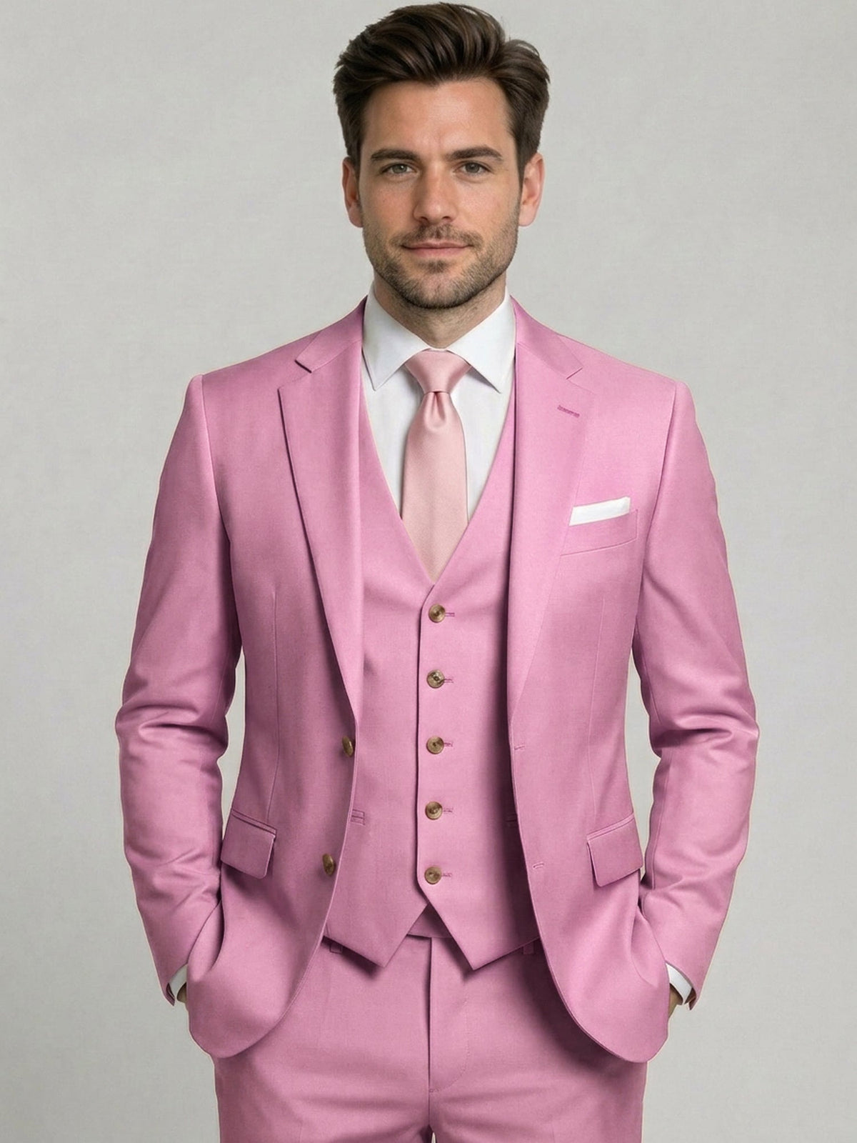 Dorvelli | Men's Two-Button 3-Piece Suit