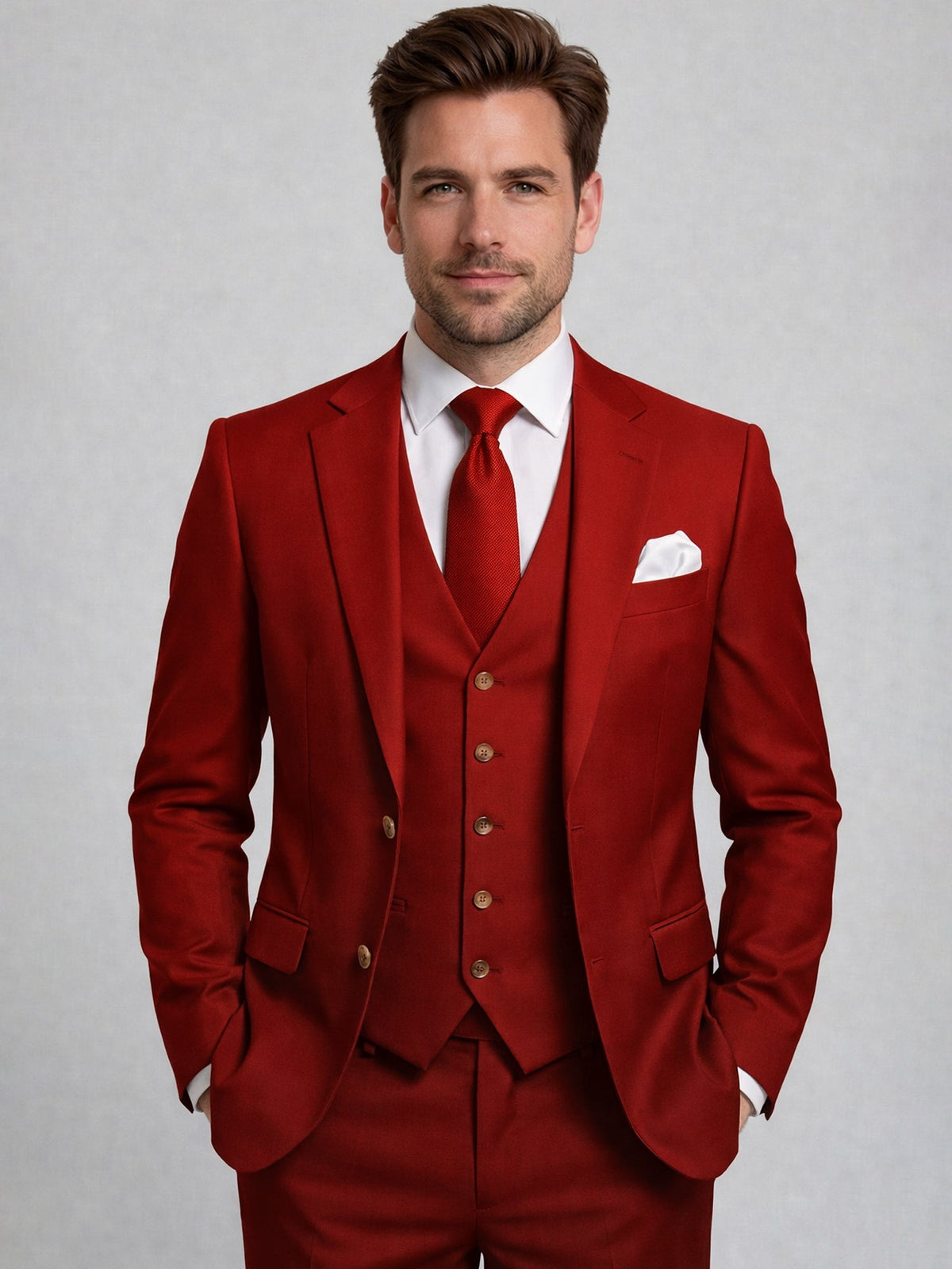 Dorvelli | Men's Two-Button 3-Piece Suit
