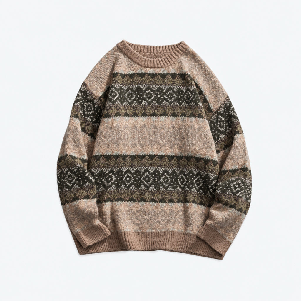 Dorvelli | Men’s Vintage Winter Jacquard Sweater