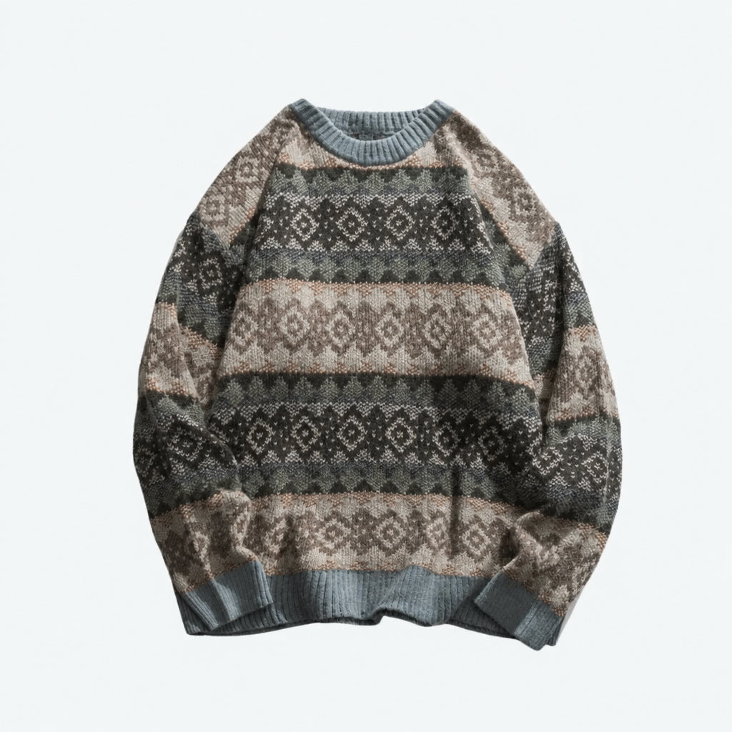 Dorvelli | Men’s Vintage Winter Jacquard Sweater