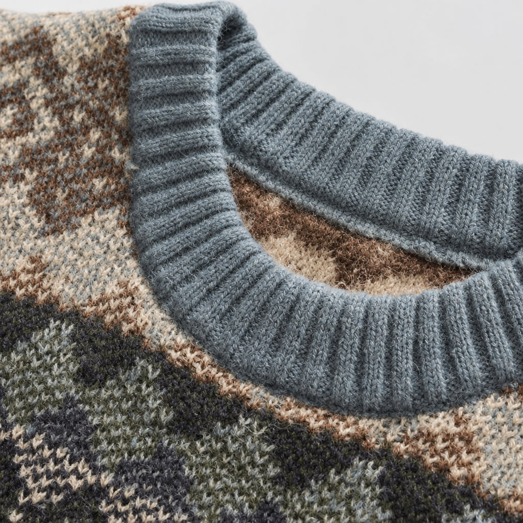 Dorvelli | Men’s Vintage Winter Jacquard Sweater