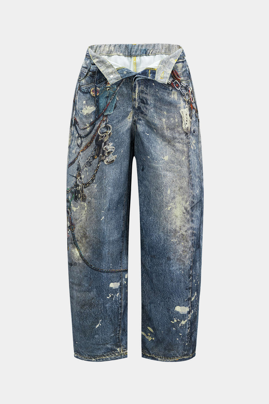 Dorvelli | Women's Button Detail Wide Leg Trousers
