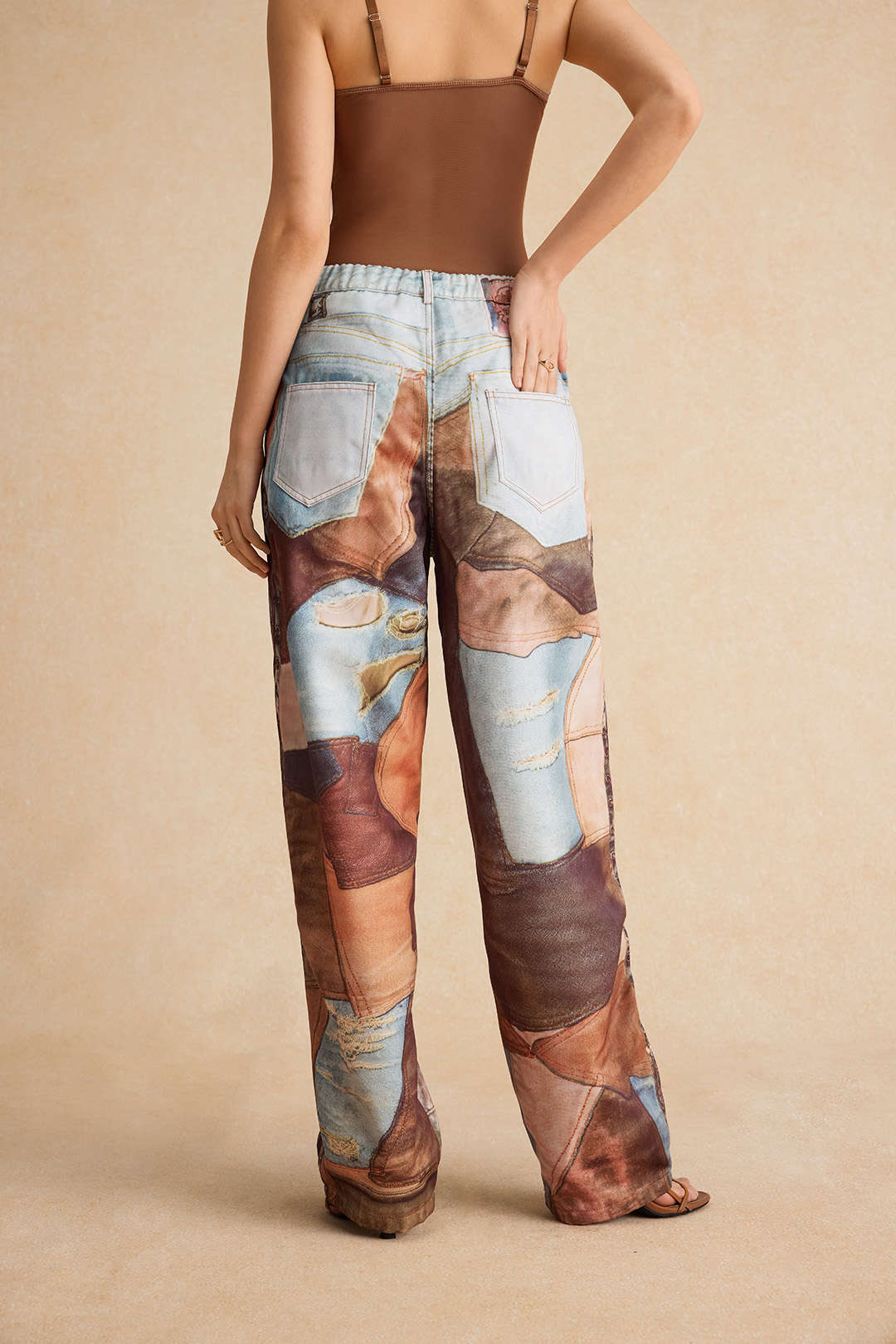 Dorvelli | Women's Button Detail Wide Leg Trousers