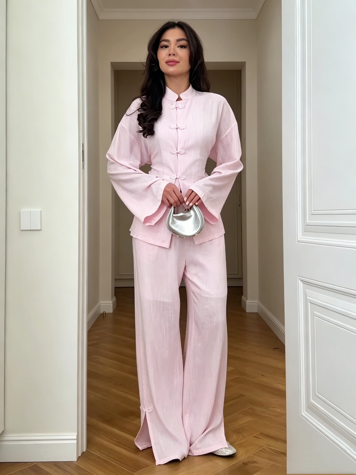 Dorvelli | Women's Button Shirt and Pants Set