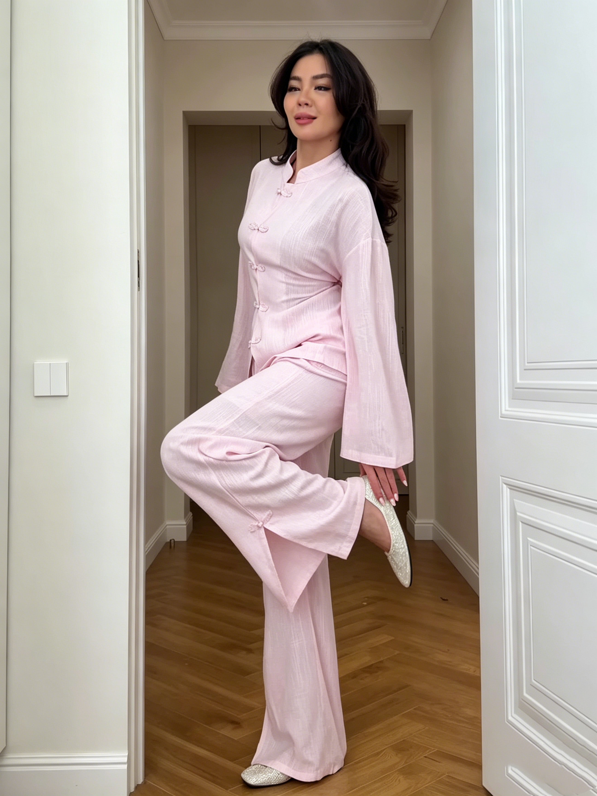 Dorvelli | Women's Button Shirt and Pants Set