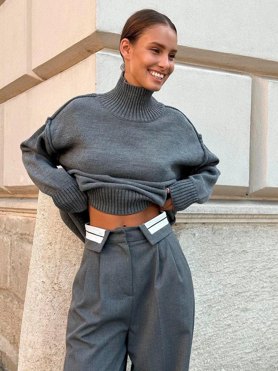 Dorvelli | Women's Casual Turtleneck Sweater