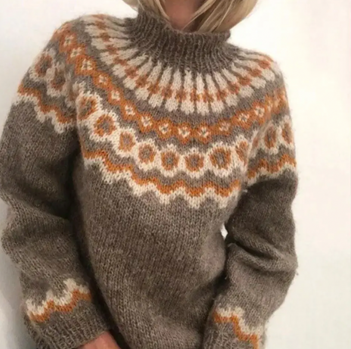 Dorvelli | Women’s Chunky Knit Women’s Turtleneck Sweater