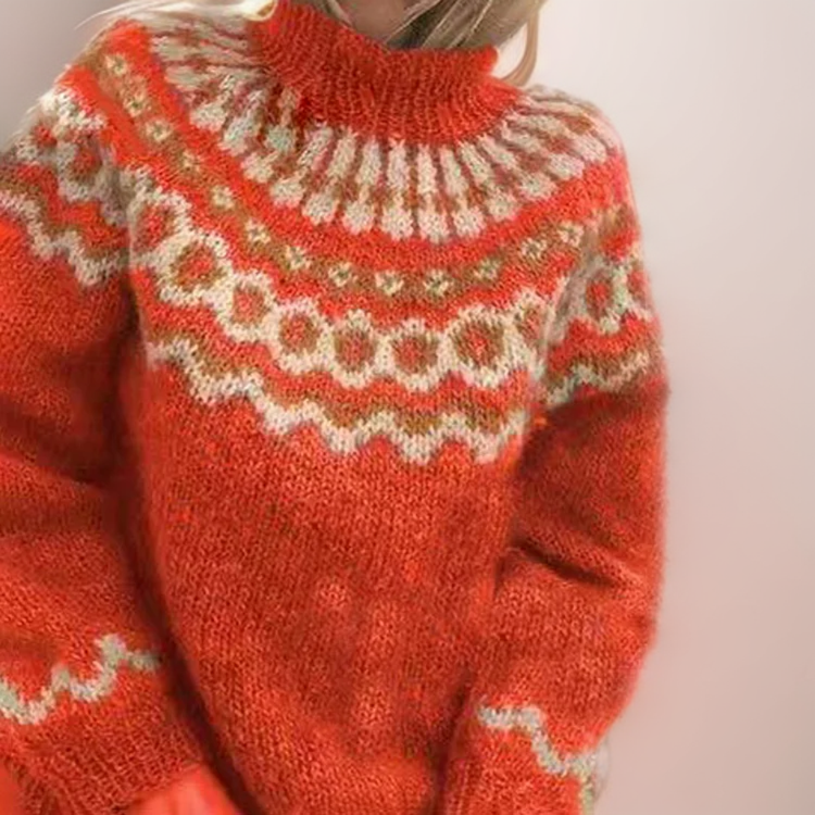 Dorvelli | Women’s Chunky Knit Women’s Turtleneck Sweater