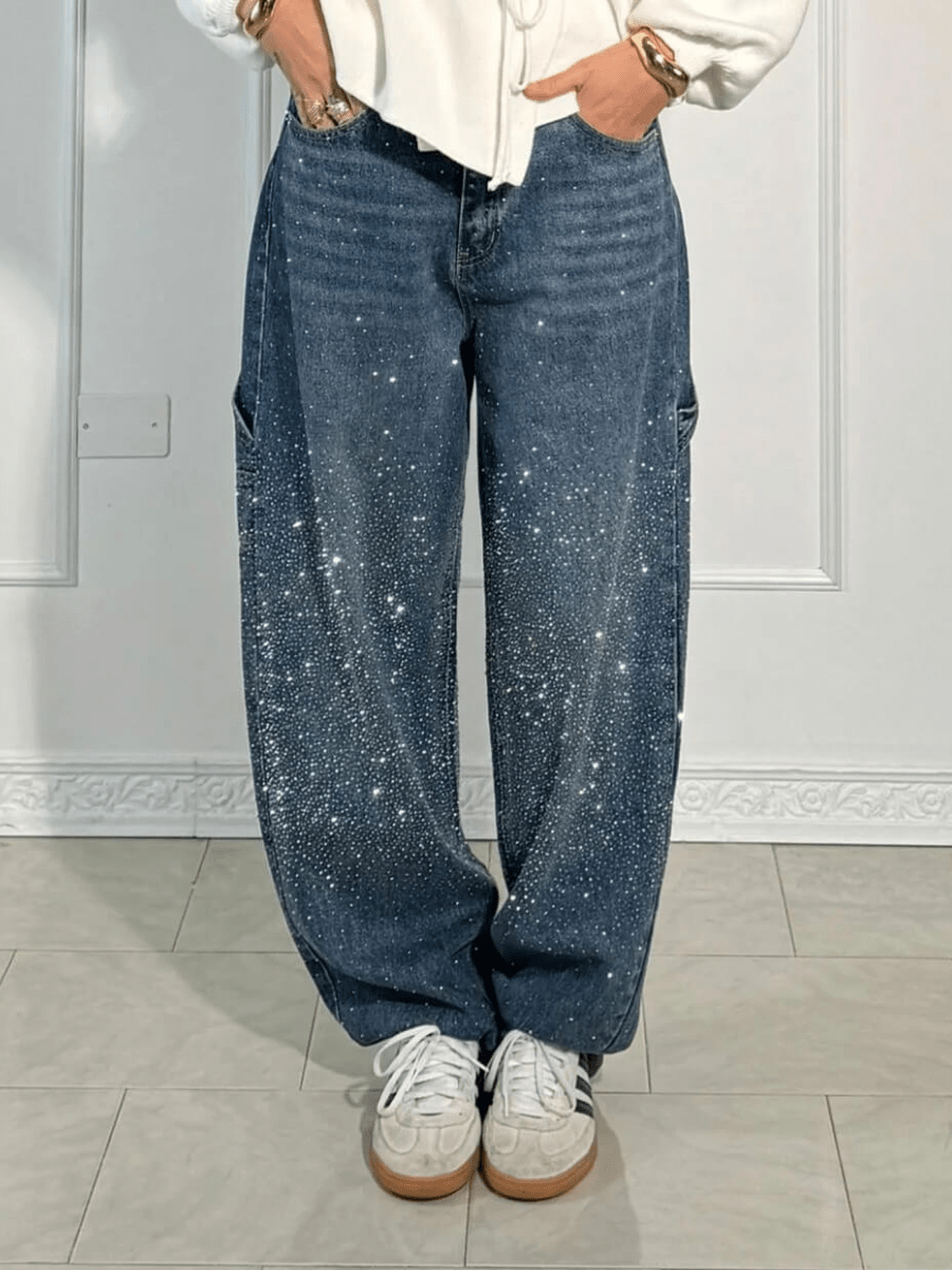 Dorvelli | Women’s Glitter Carpenter Balloon Jeans