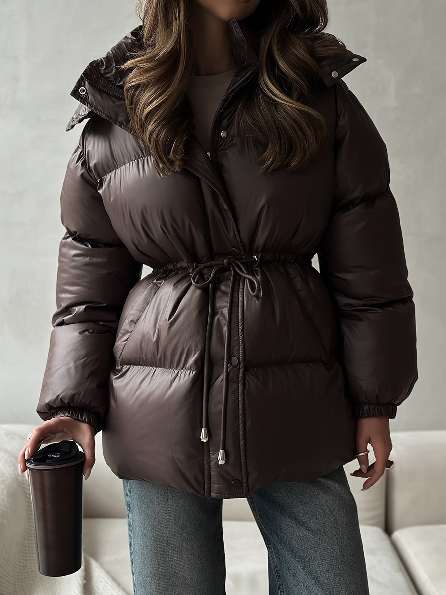 Dorvelli | Women’s Hooded Drawstring Puffer Jacket
