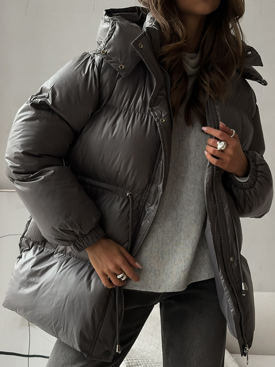Dorvelli | Women’s Hooded Drawstring Puffer Jacket