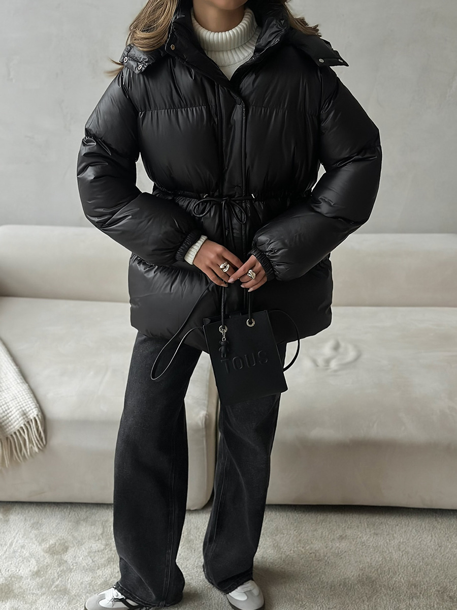 Dorvelli | Women’s Hooded Drawstring Puffer Jacket