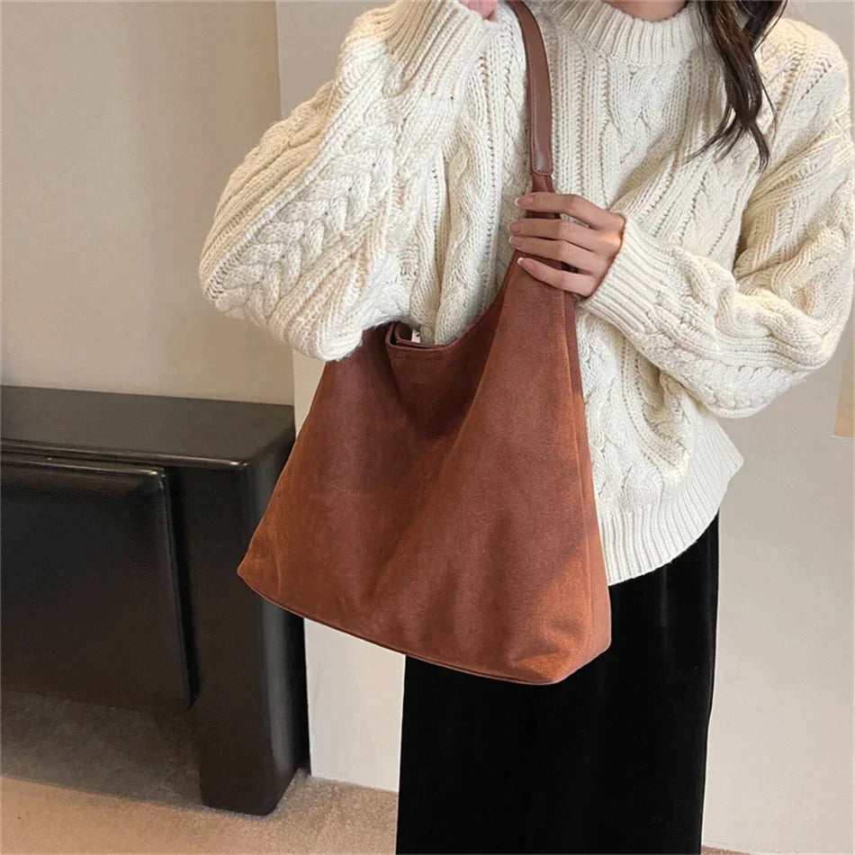 Dorvelli | Women’s Large Capacity Suede Shoulder Bag