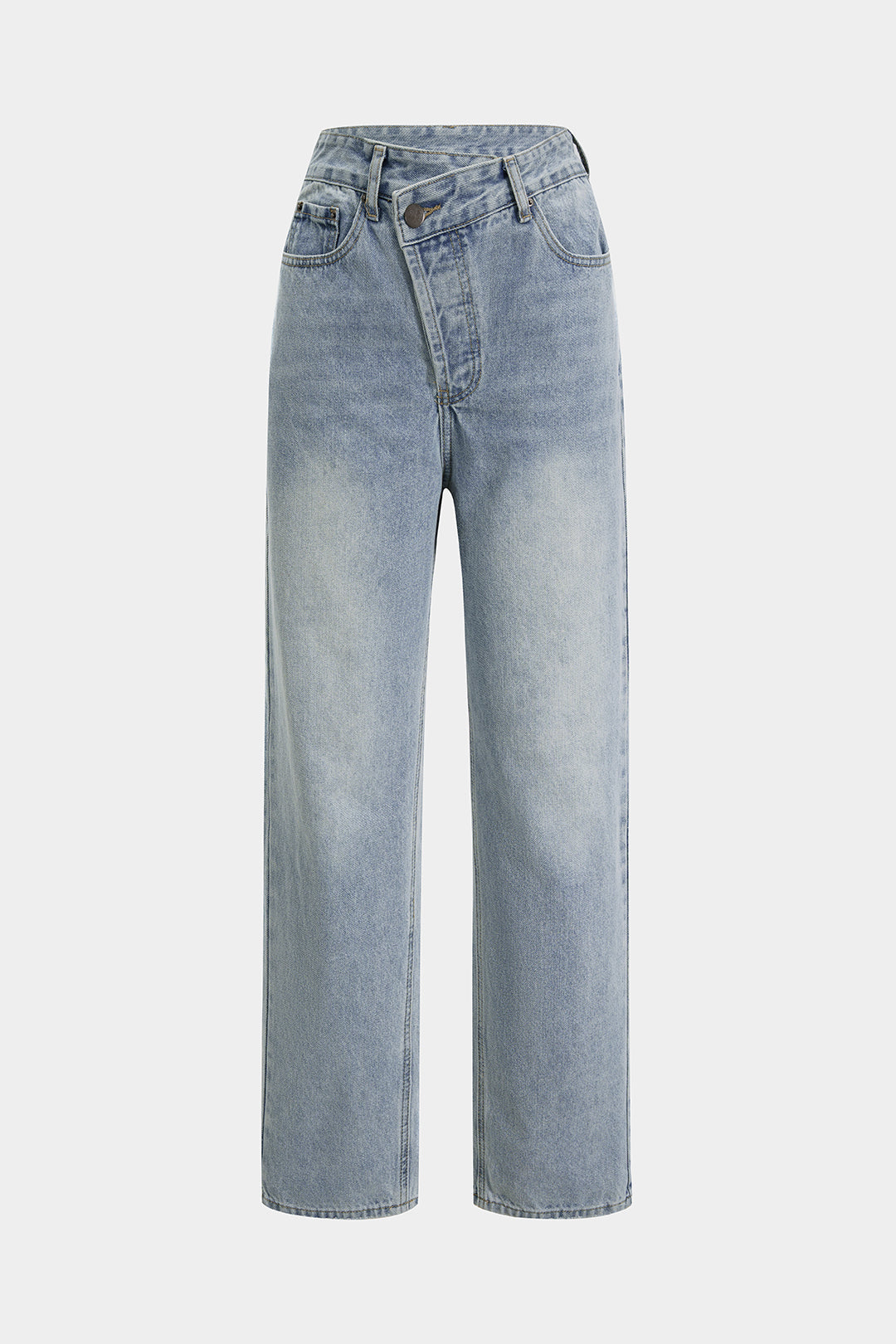 Dorvelli | Women's Loose Fit Denim Straight Leg Jeans
