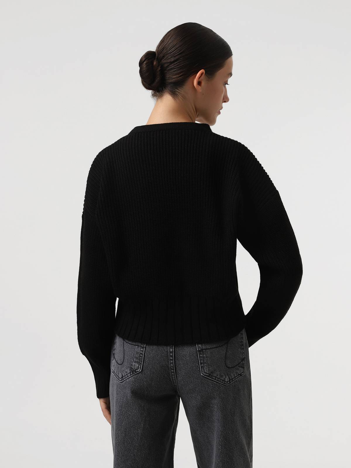 Dorvelli | Women's Relaxed Bow Detail Knit Sweater