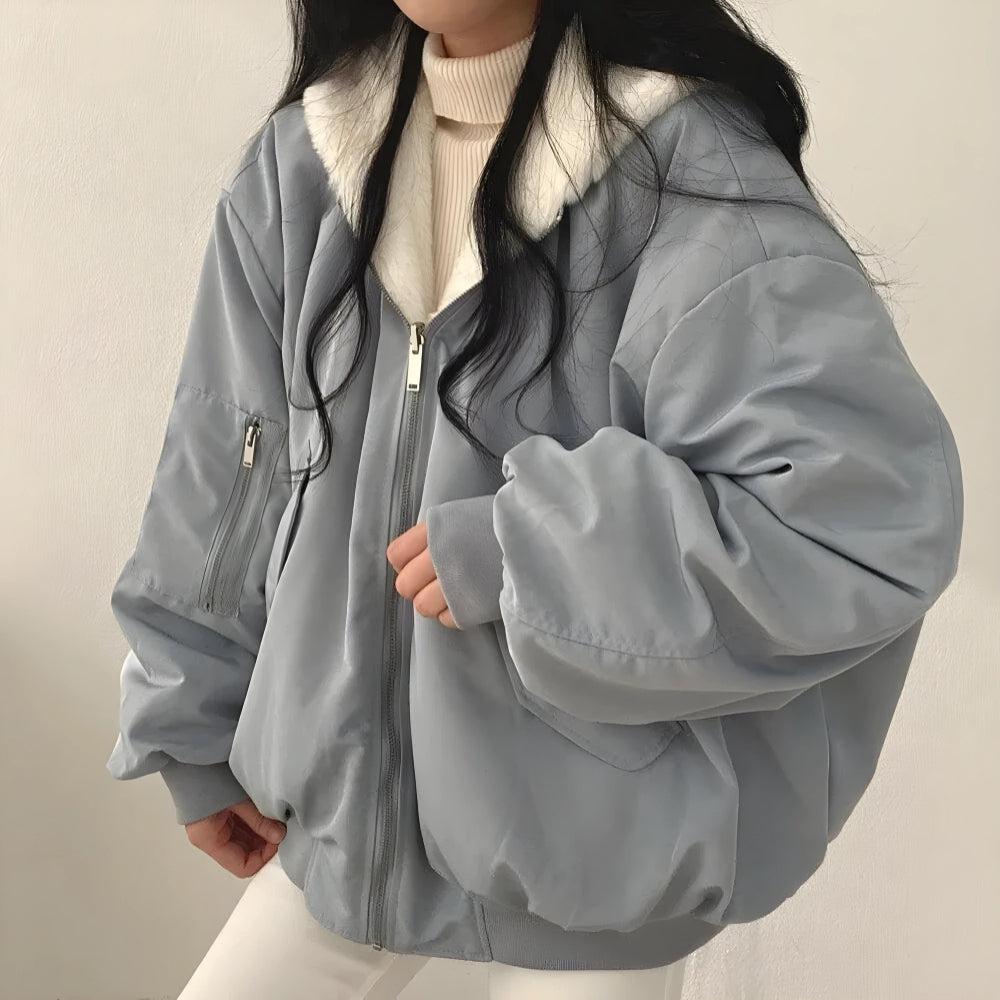 Dorvelli | Women’s Reversible Zip Teddy Jacket