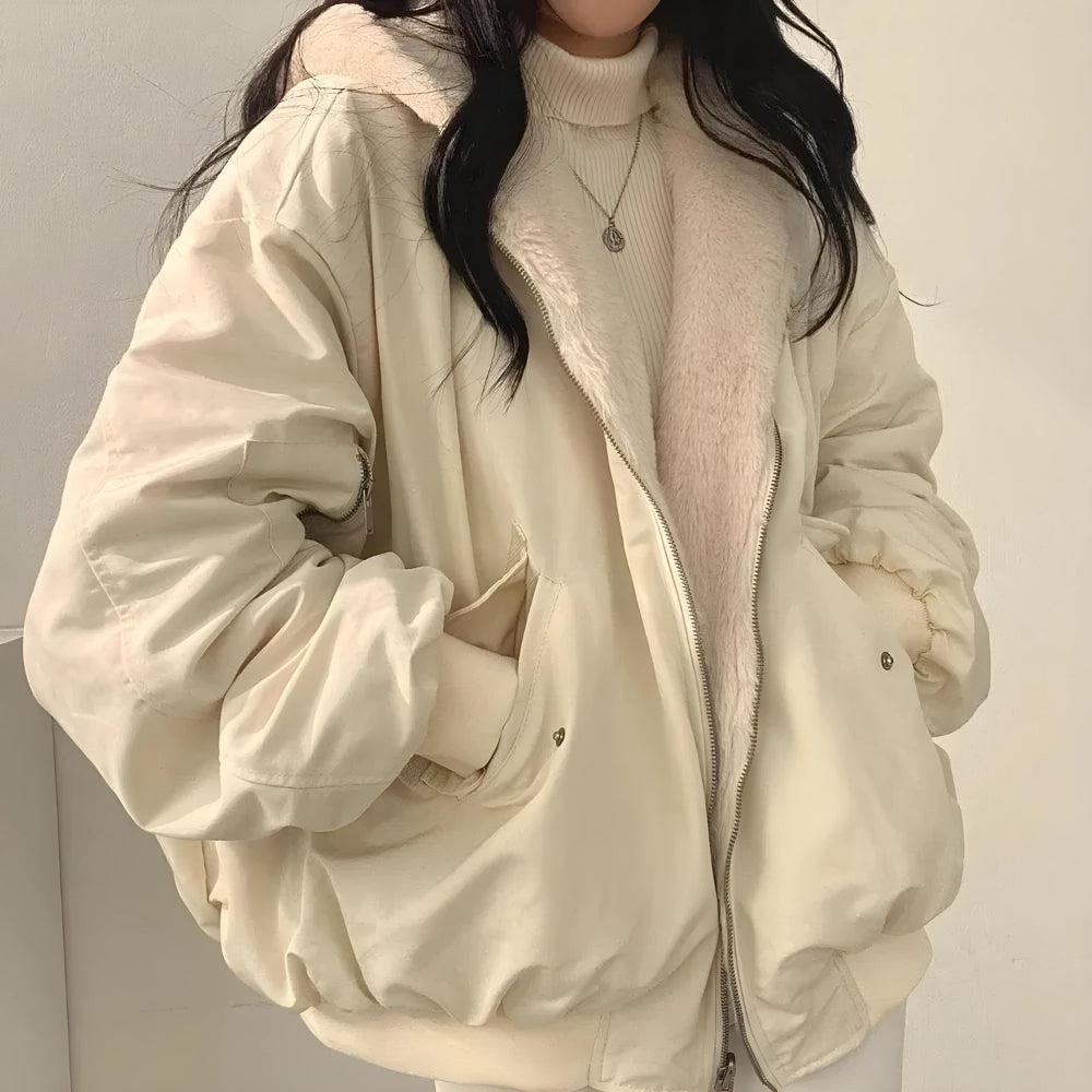 Dorvelli | Women’s Reversible Zip Teddy Jacket