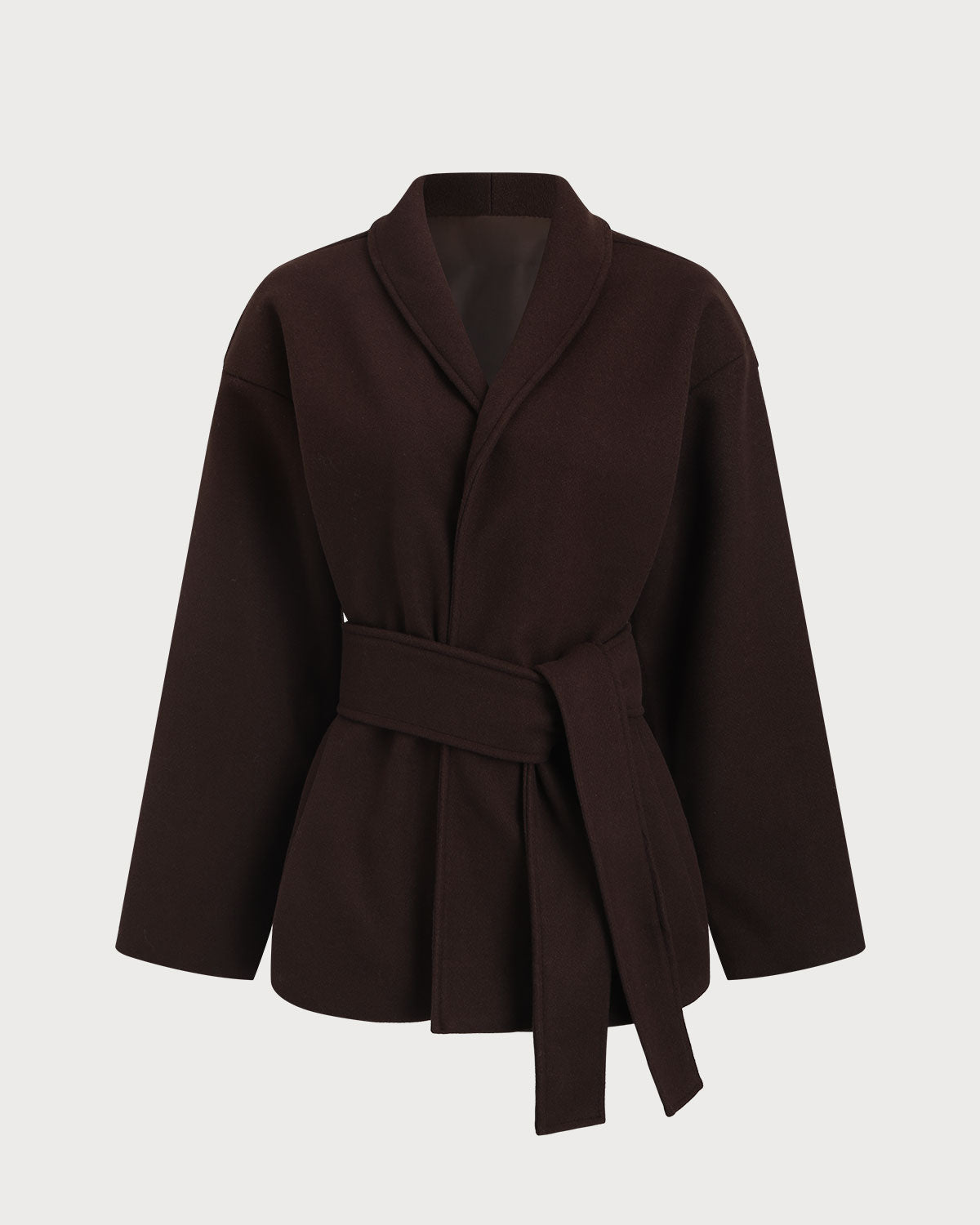 Dorvelli | Women’s Shawl Neck Belted Coat