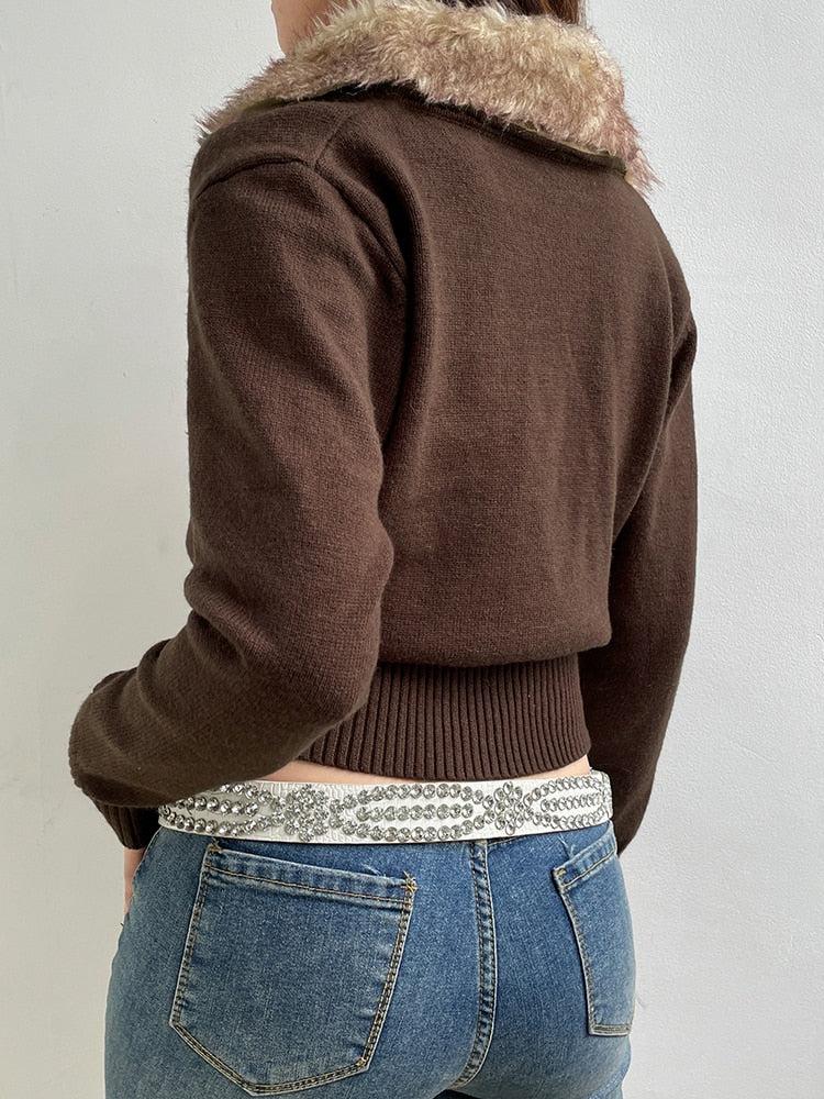 Dorvelli | Women’s Soft Texture Cropped Cardigan